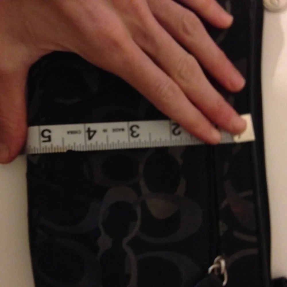 👛 COACH 👛 black optic large wristlet